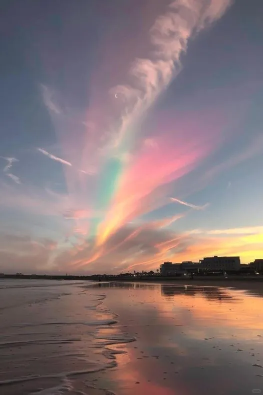 美图欣赏——你们有五彩晚霞吗？我有哦