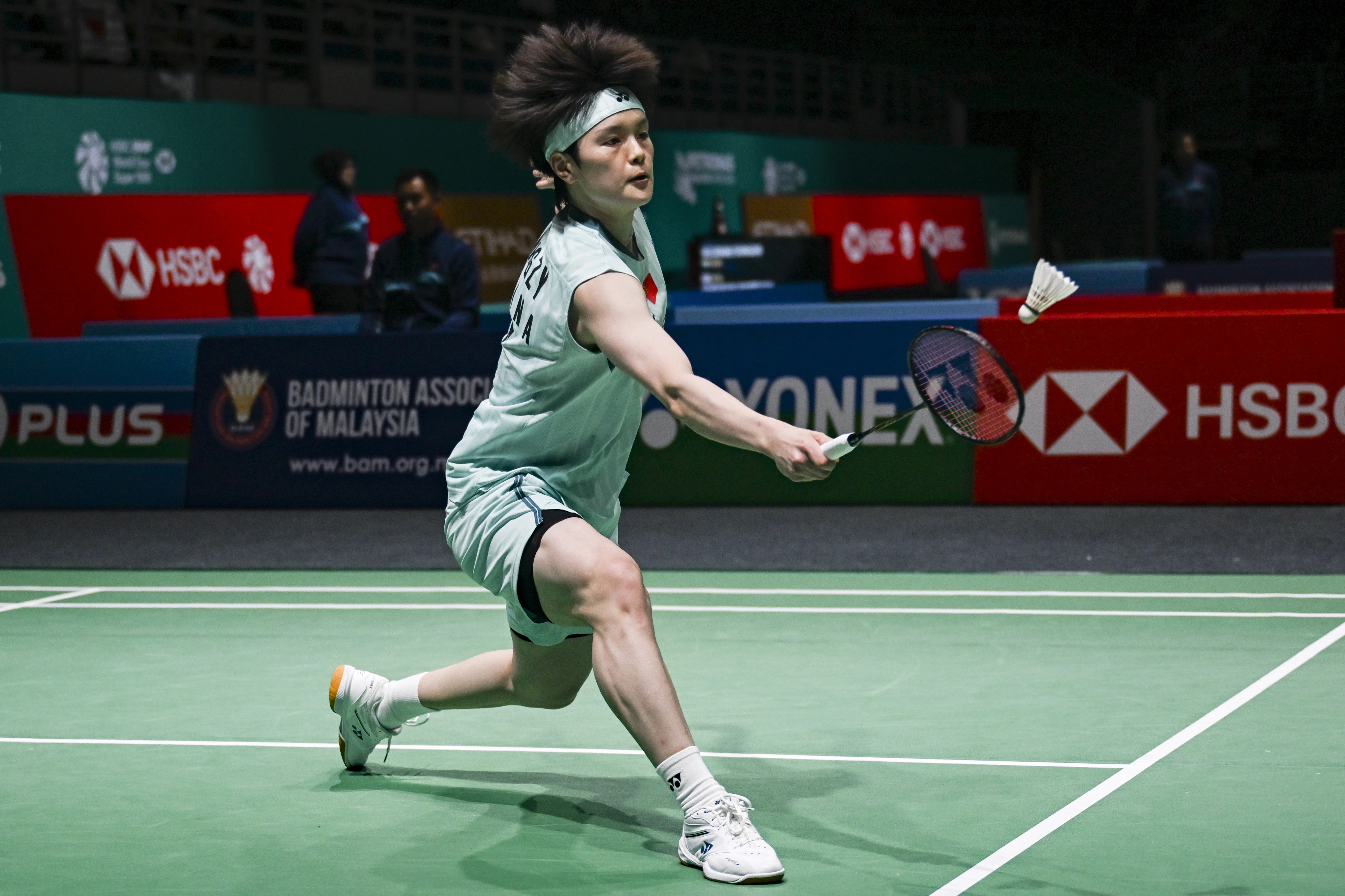 女单决赛：王祉怡🇨🇳 13-21、11-21 🇰🇷安洗莹2026年印度羽