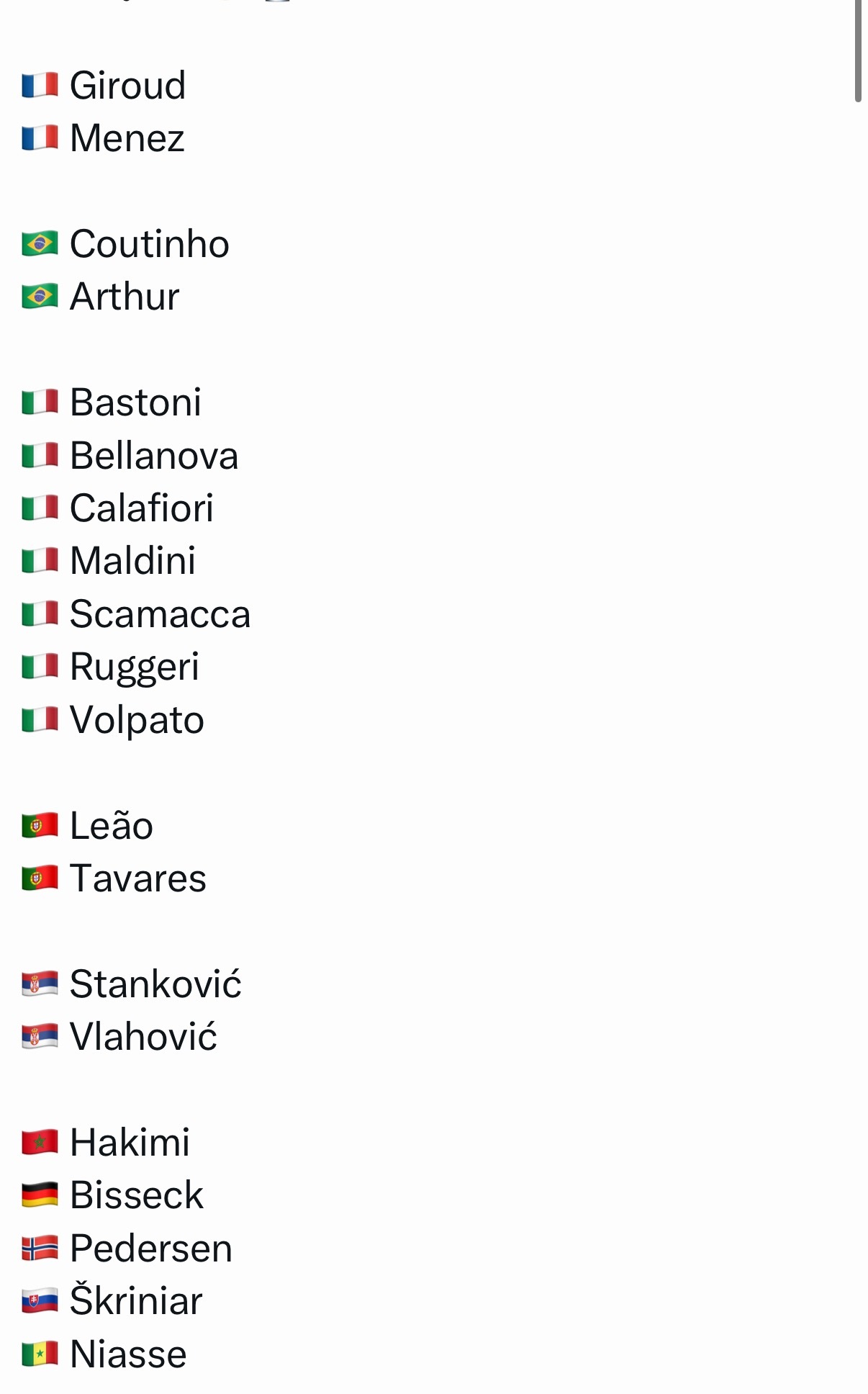 意甲“陪侍门”逐渐曝光出来了更多球员的名字。好想吐 。。。。。 