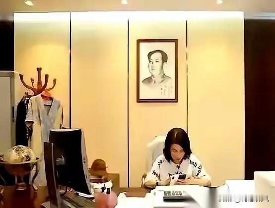 不勒斯刷到一张董明珠办公室的照片，我愣了半天。
墙上挂的，不是什么“天道酬勤”，