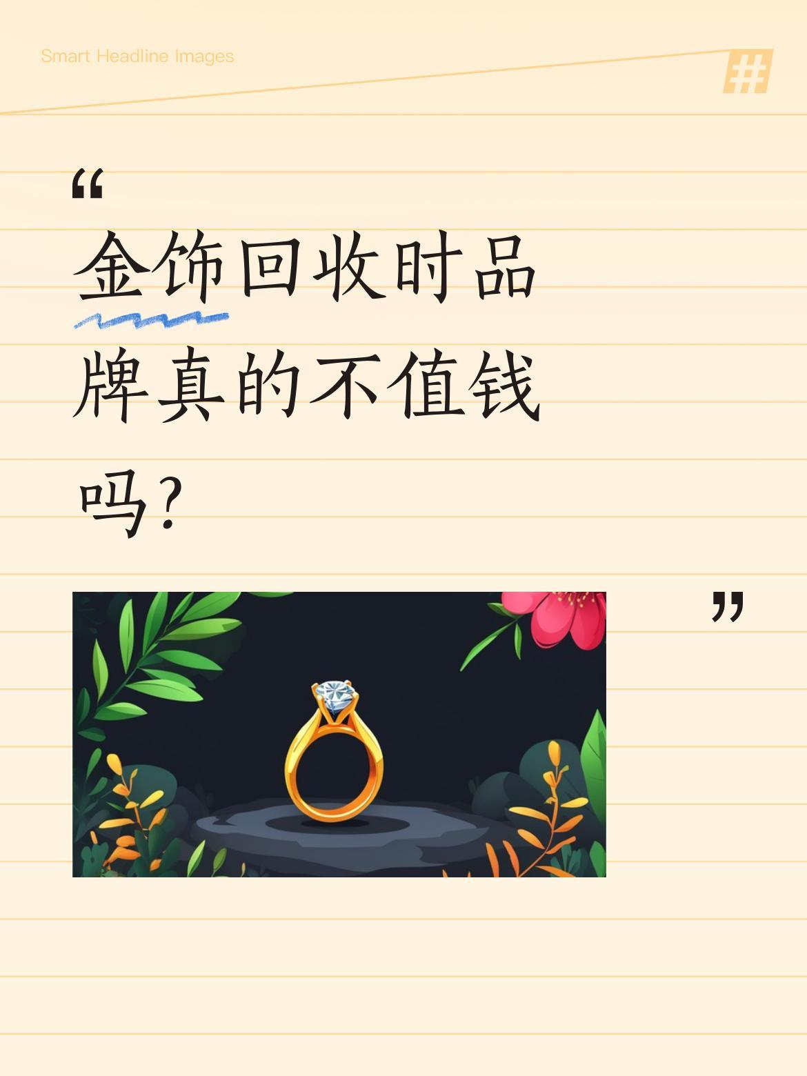 金饰回收时品牌真的不值钱吗？
周大福买的四十多克项链拿去回收，店家说不管啥牌子都