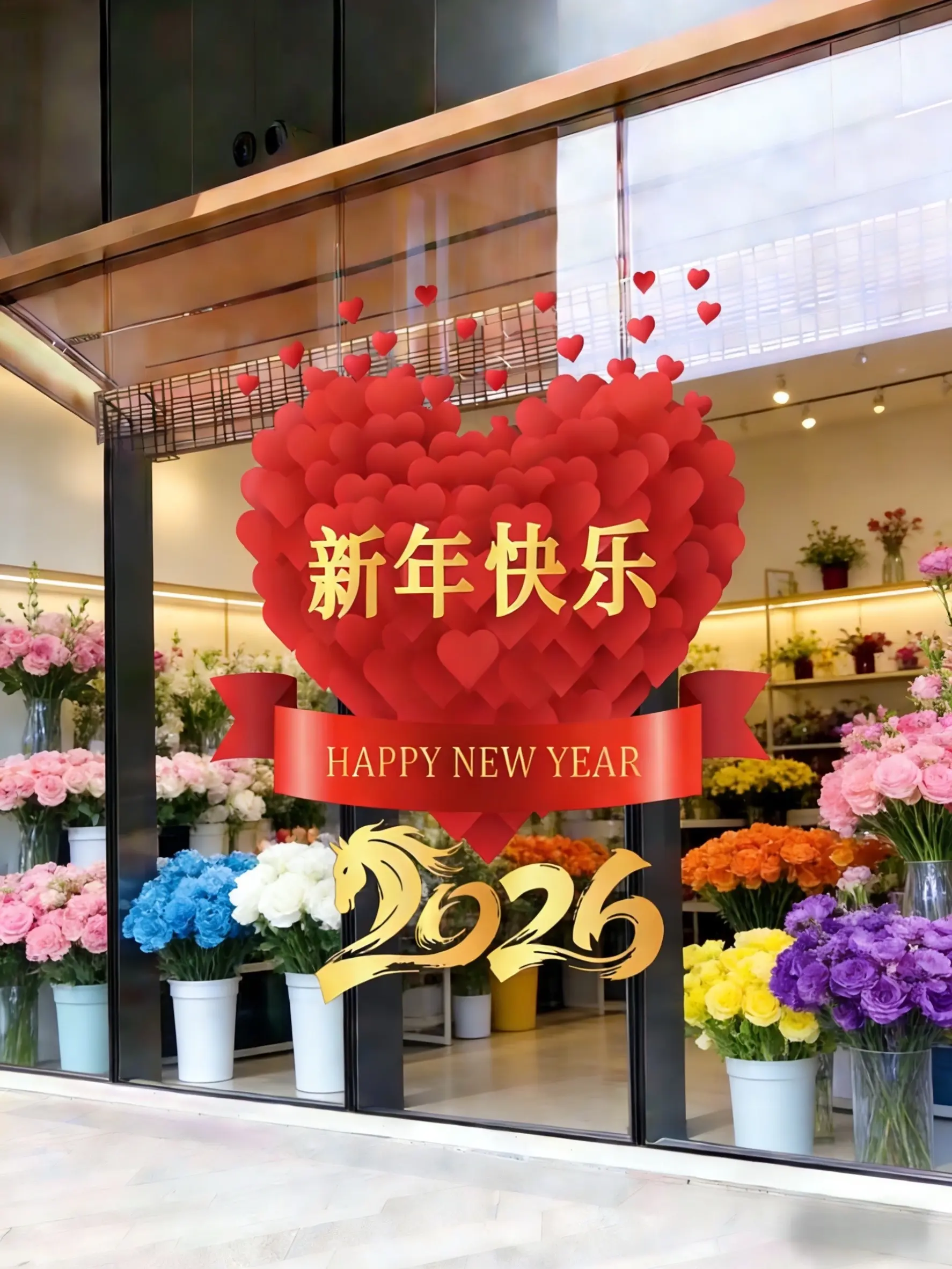 窗花 窗花贴 新年氛围感 新年快乐