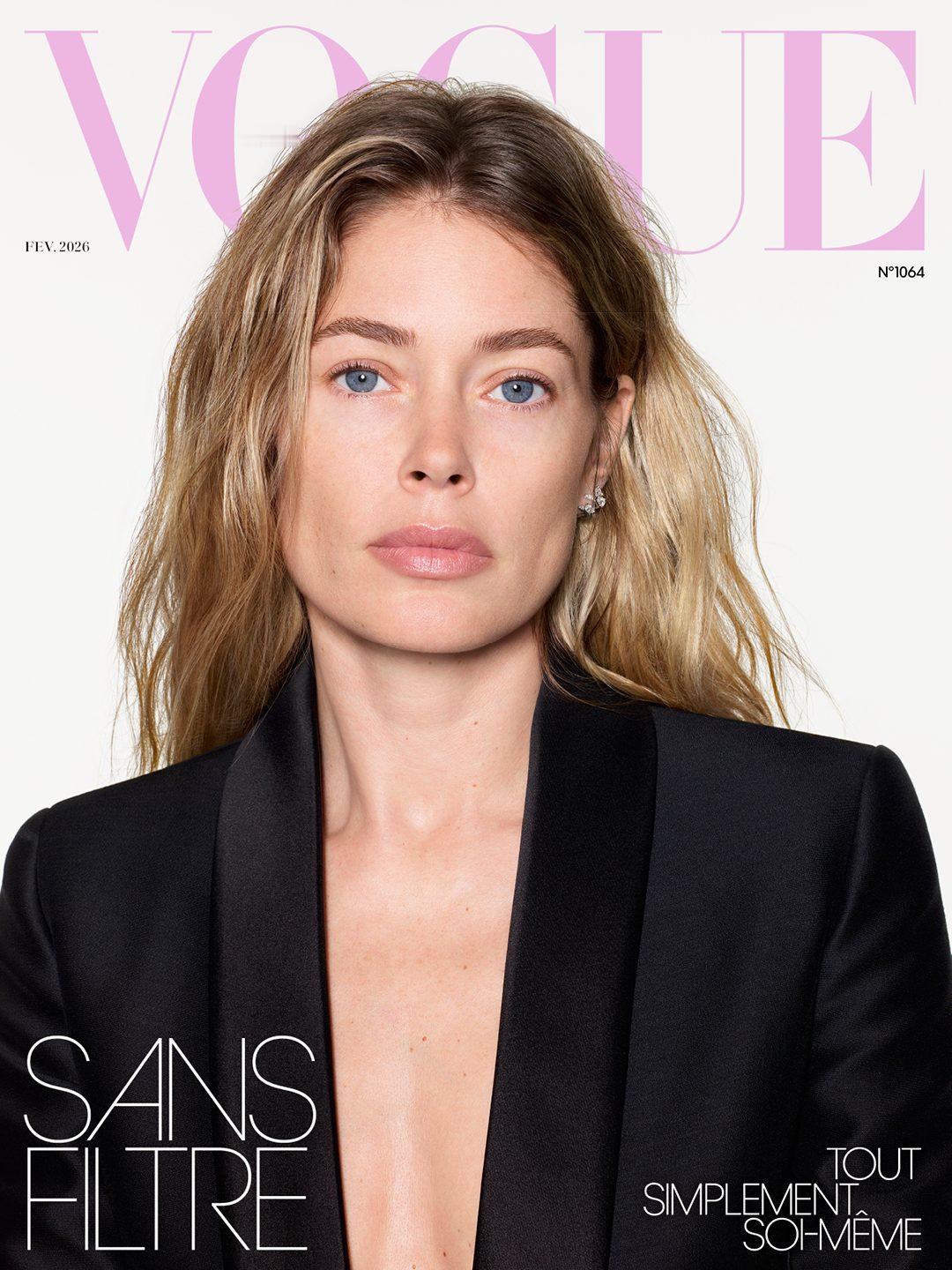 OMG ！刀女士 Doutzen Kroes 惊喜成为了法版 VOGUE 二月刊