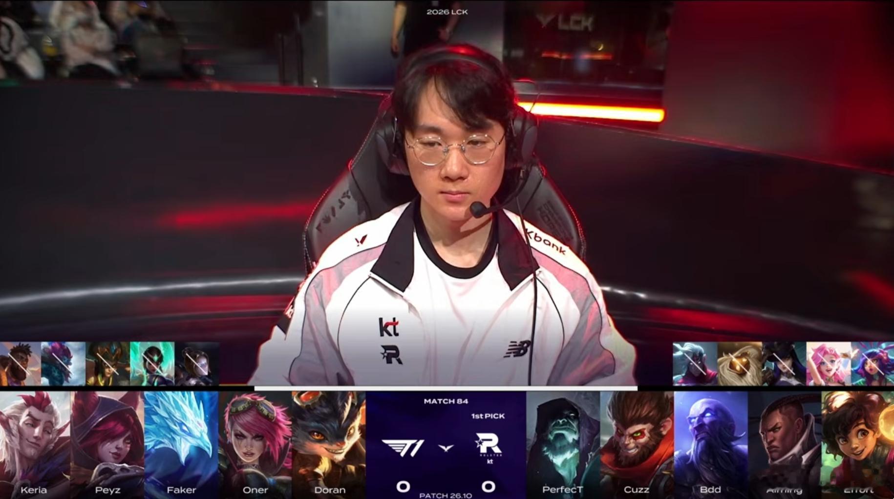KT 🆚 T1首局BP如下，你看好哪支队伍获胜呢？DNS终结30连败Knigh