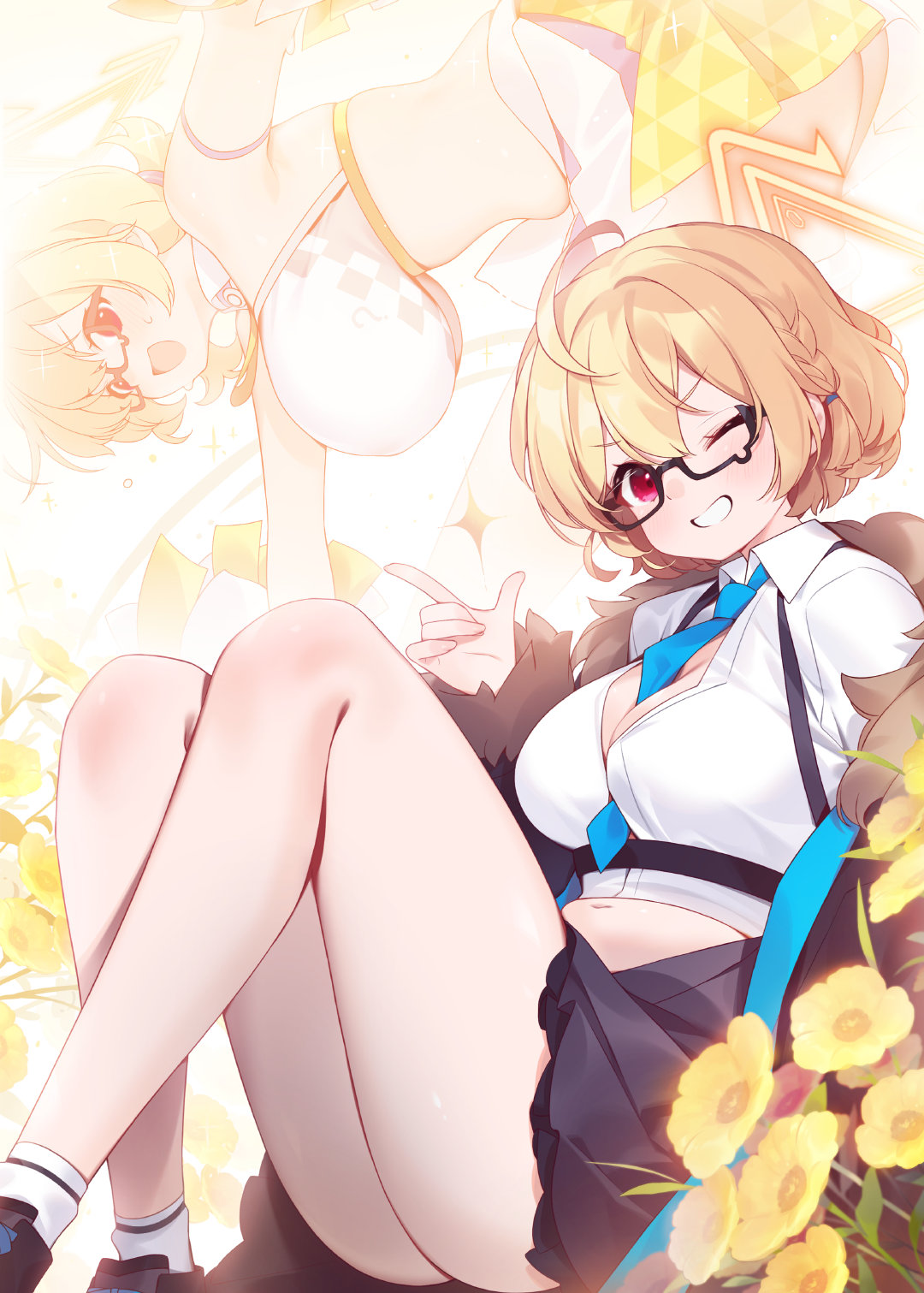 丰见琴里——碧蓝档案——画师: 三脚たこ，网页链接