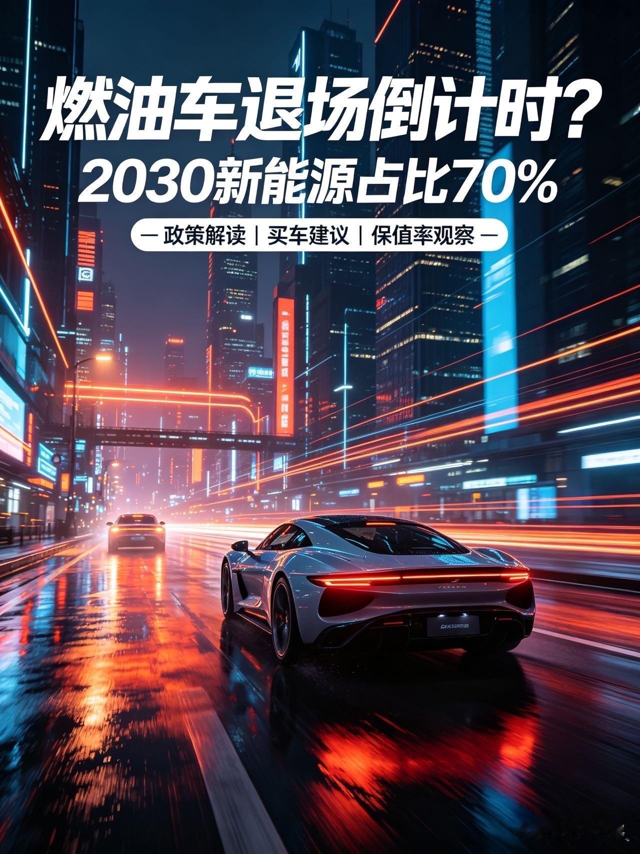 重磅新规落地！2030年新能源车占比70%，燃油车真的要退场了？

汽车圈最新重