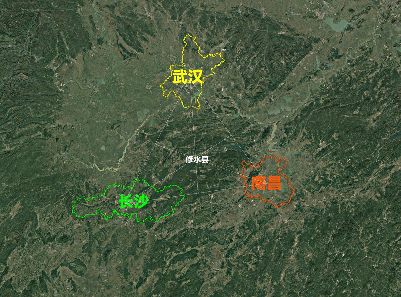 这个县城一定很繁华吧？中三角的中心城市，去哪儿都方便地图 地理 江西