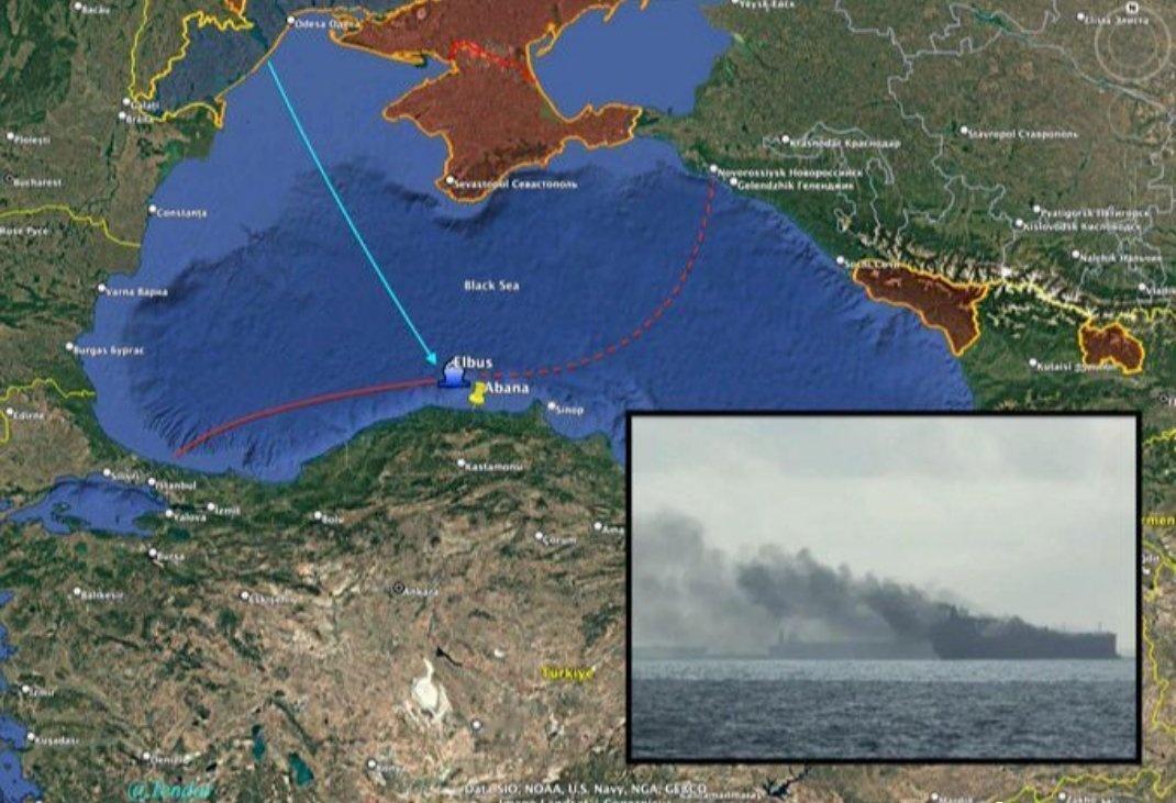 俄罗斯🇷🇺影子舰队油轮又被被袭击。
据土耳其媒体 Ortadogu 报道，1