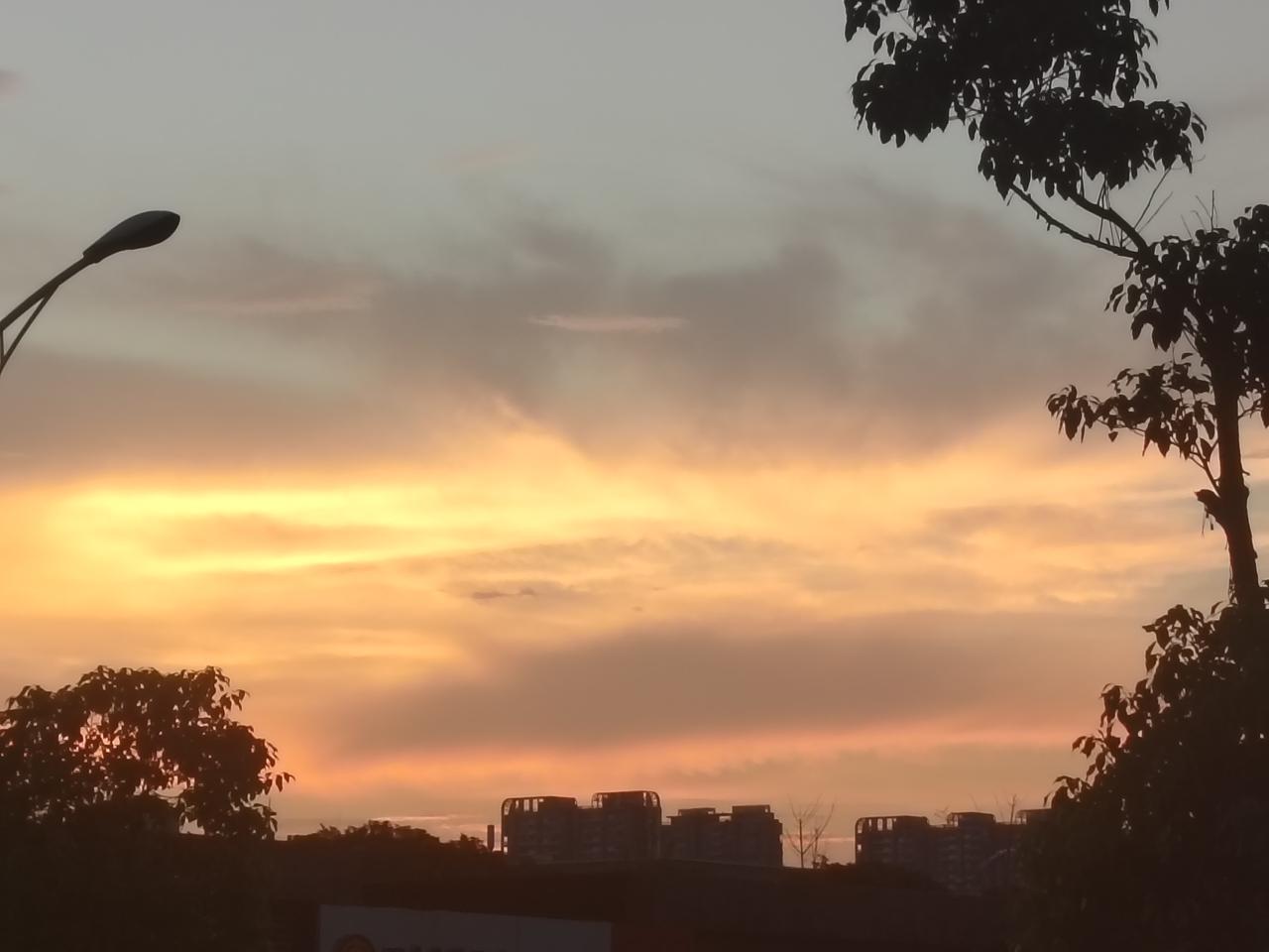 我拍到的落日瞬间