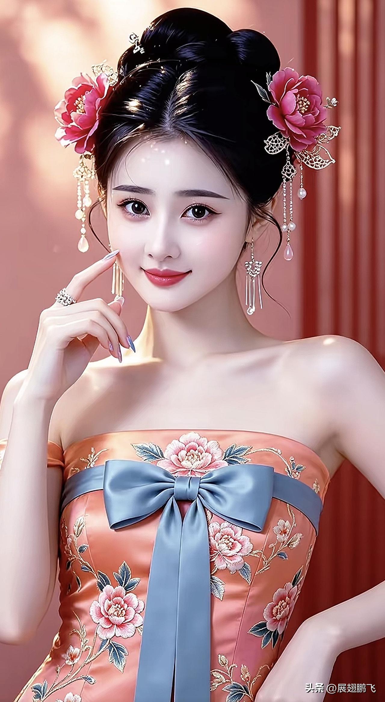 古典优雅，花团锦簇，惊艳了时光！古典温婉美女 国风国色天香 古典温婉造型 国风国