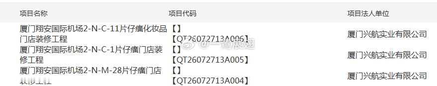 厦门翔安新机场由片仔廣打头入场