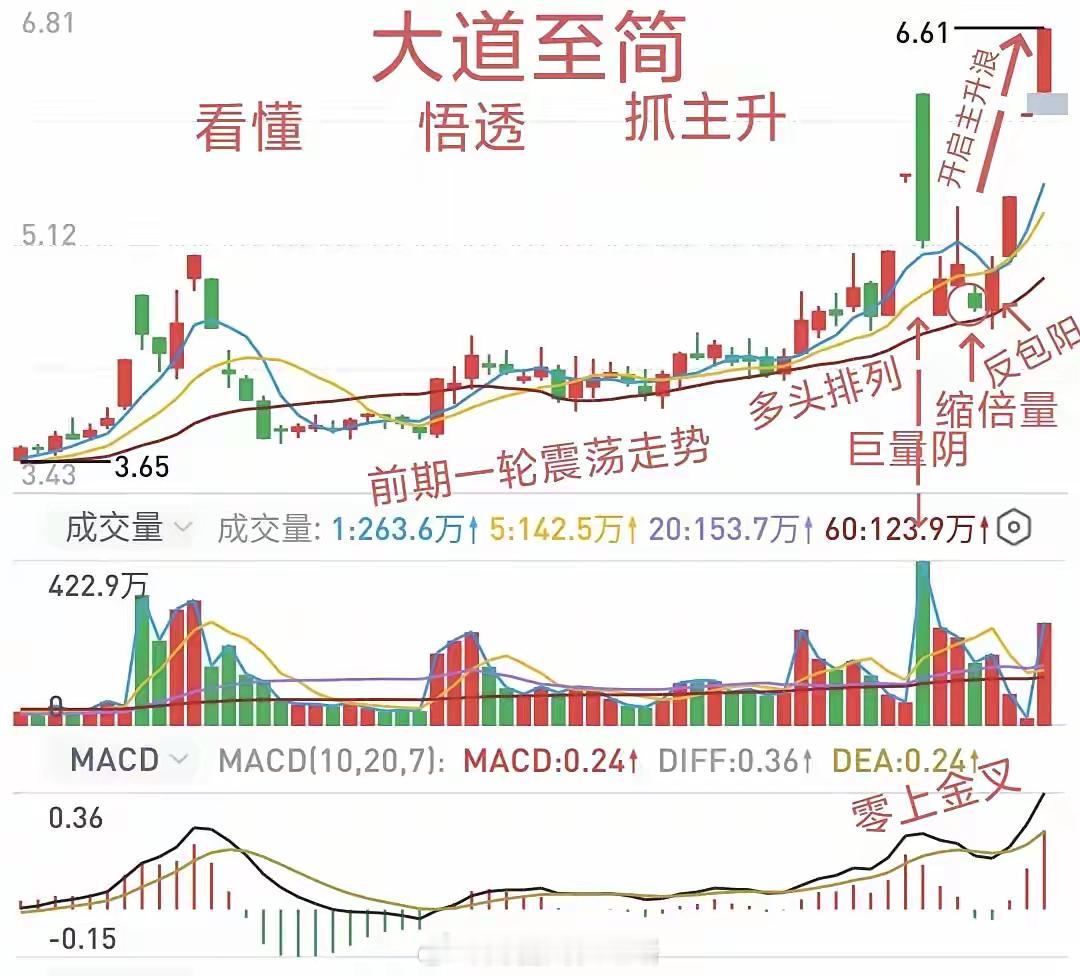 巨量阴＋缩倍量＋反包阳巨量阴洗盘的奥秘一轮上涨趋势的交易，会让你心态倍感安定。突