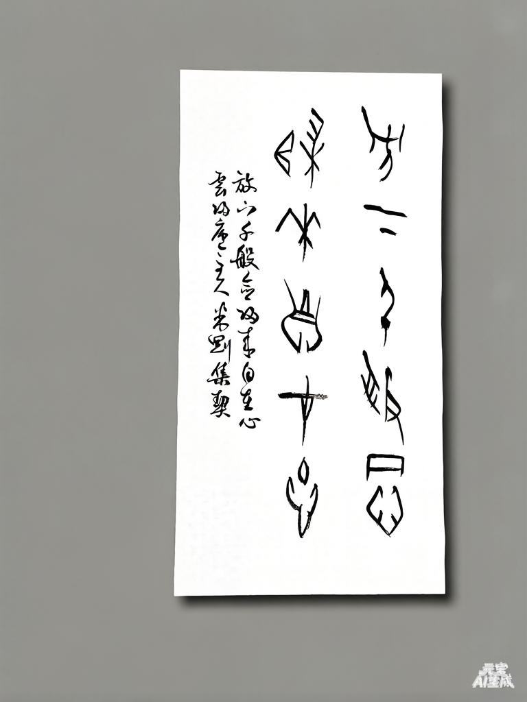 米刚甲骨文作品