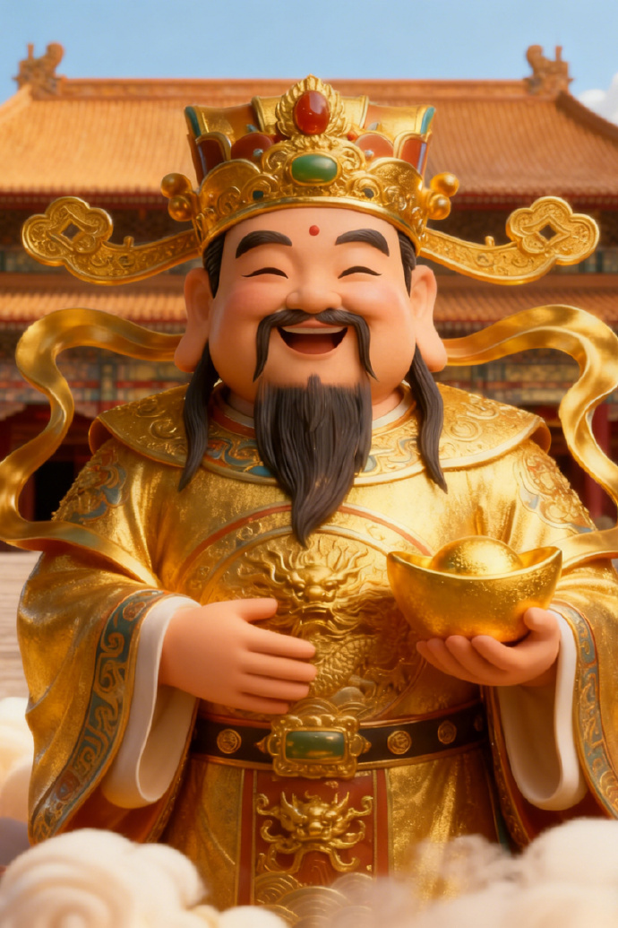 财神送福到咱家，财运亨通旺全年！ 