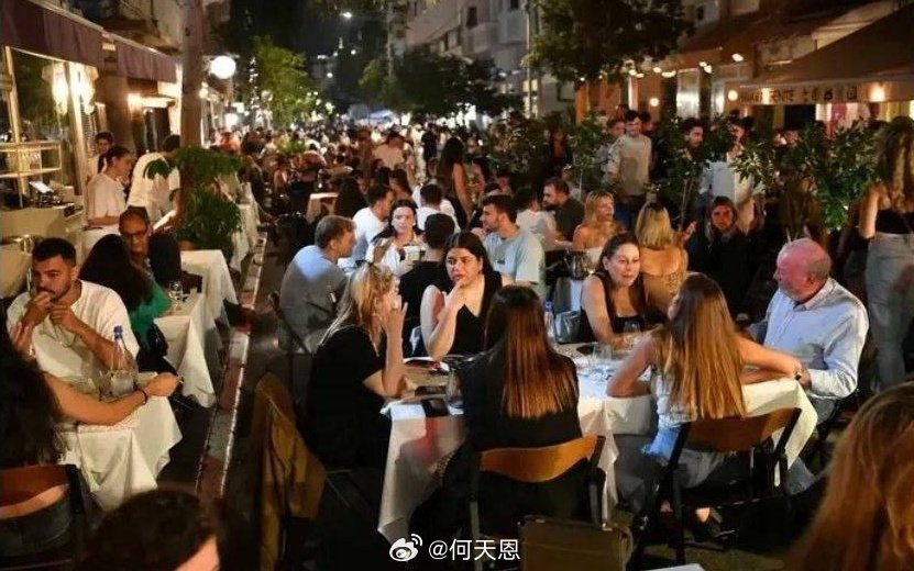 以色列出现了一种新现象：定居者到餐馆吃饭，然后刻意等待导弹警报响起，然后跑进防空