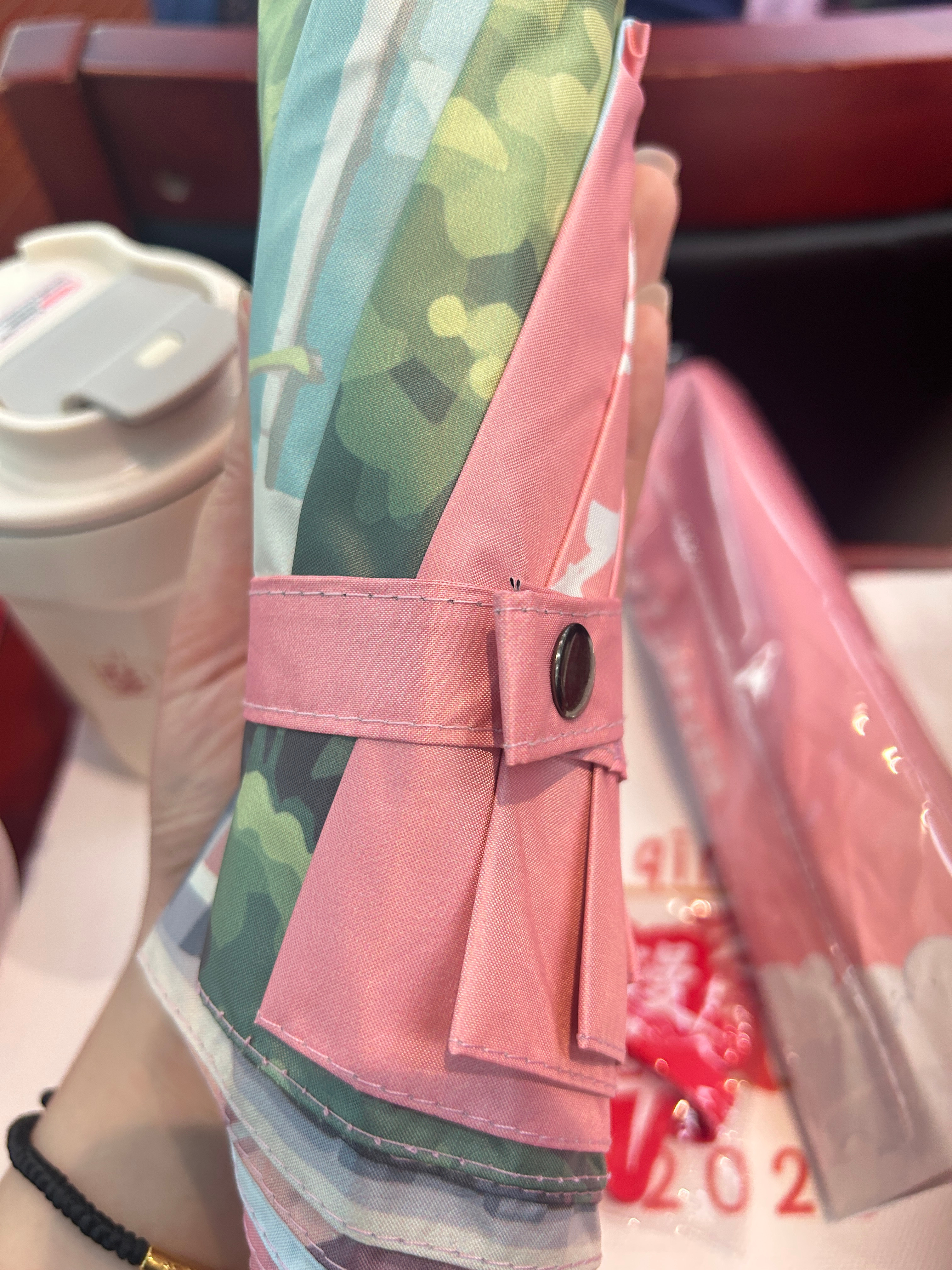学院毕业发的伞正好是粉绿