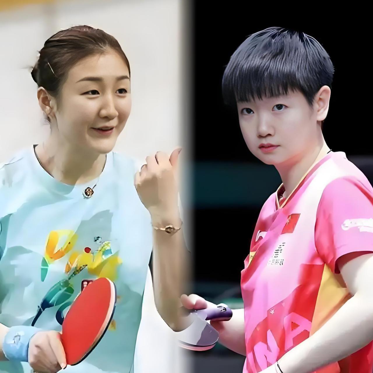 我问老妈：
是娶陈梦还是孙颖莎好
本以为她随口一答，

没想到老妈放下遥控器起来