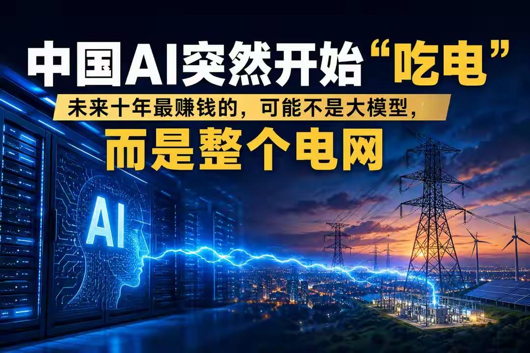 很多人盯着AI芯片卡脖子的问题，最近美国电力行业却泼了盆冷水——真正可能先掉链子