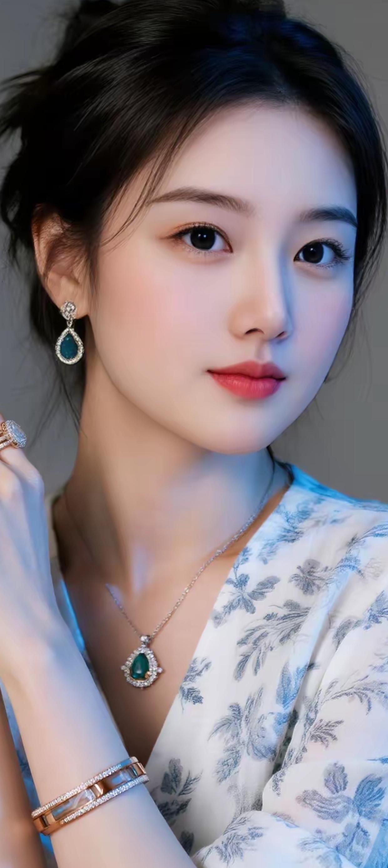 “玉佩轻摇，绿珠映眼”，多美的画面。就像那枚淡绿荧光的翡翠龙纹玉佩，淡绿均匀柔和