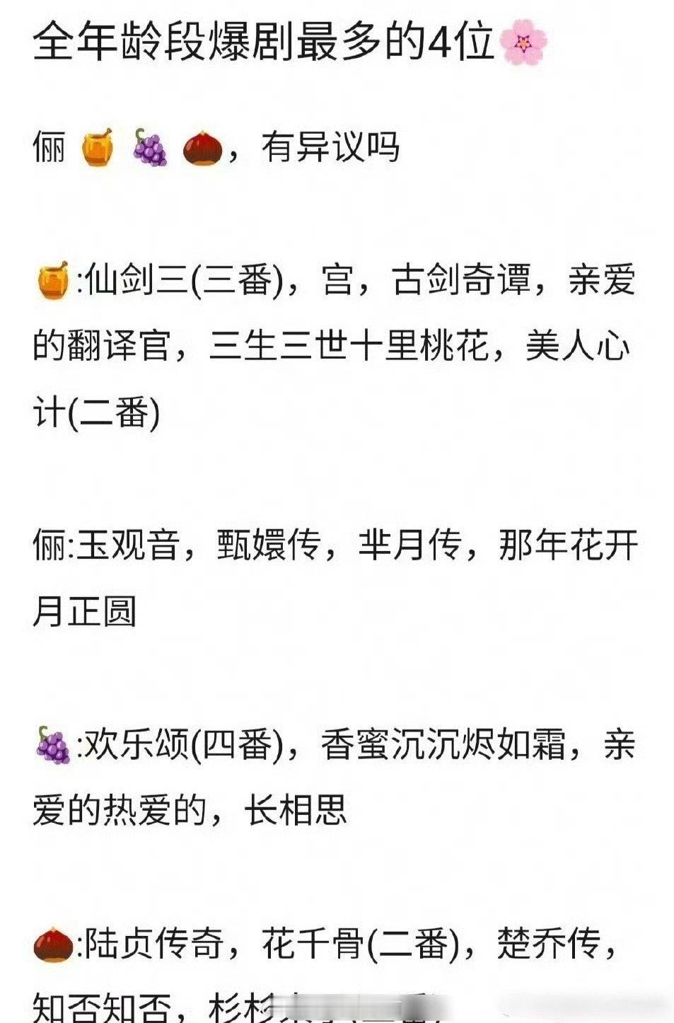 全年龄段爆剧最多的女演员是不是这四位杨幂 孙俪 杨紫 赵丽颖 