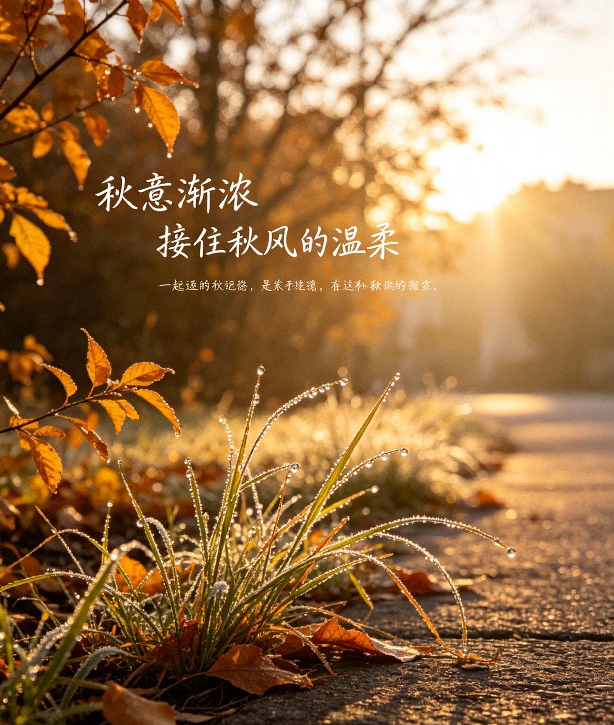 原来最舒服的日子，都藏在秋天里。秋天一来，整座城市好像都慢了下来。

清晨的风不