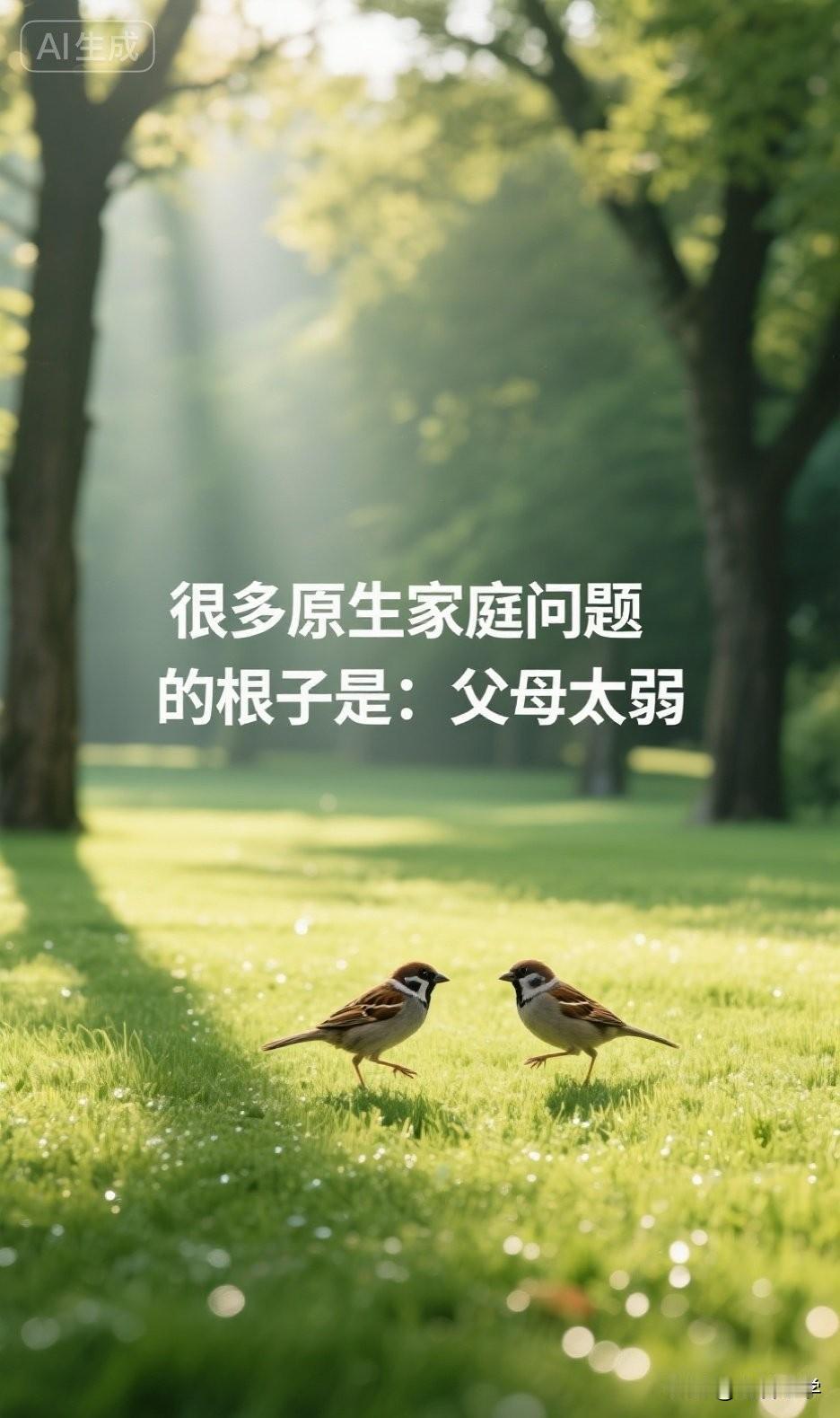 很多原生家庭问题的根子是：父母太弱

你有没有发现，那些在原生家庭里受伤最深的人