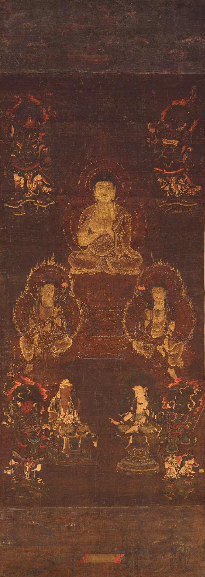 兴福寺讲堂曼荼罗
佚名  文殊菩萨
元 佚名 文殊洗象图轴
明 仇珠 白衣大士图