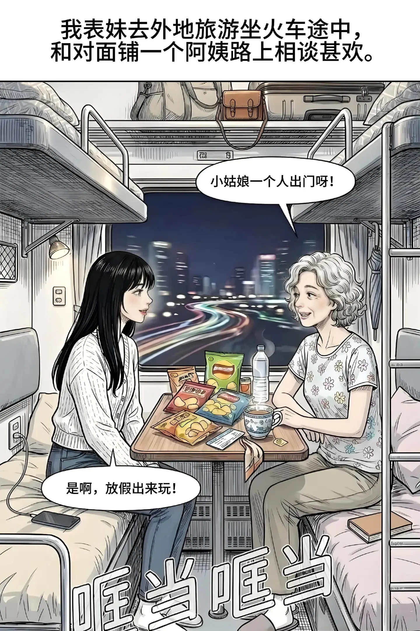 所以女孩子出门在外一定要注意安全。