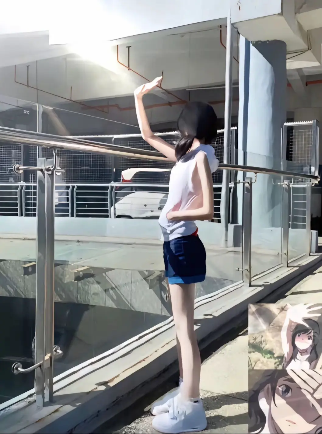 她留给你 是背影。