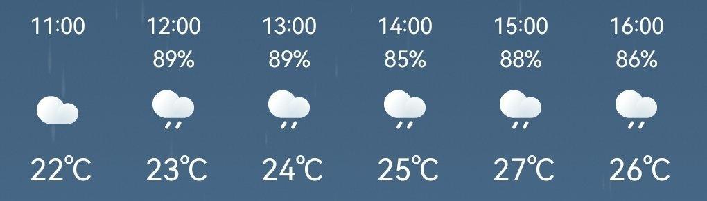 啧，虽然天气预报显示今天小雨🌧，但是不出意外的话白天都下不来，每次星期一上体育