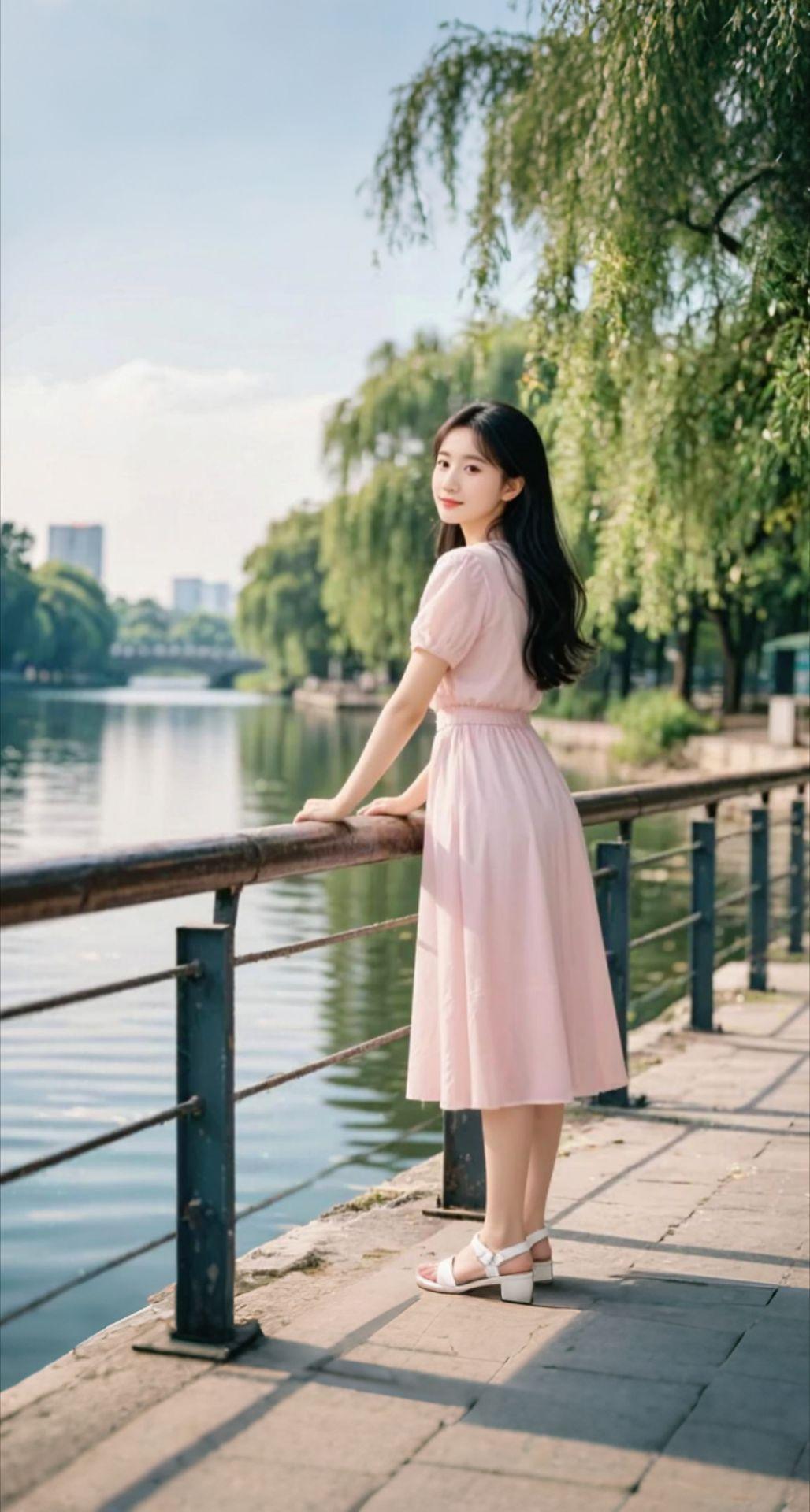 AI扩图 AI淡青随拍大片