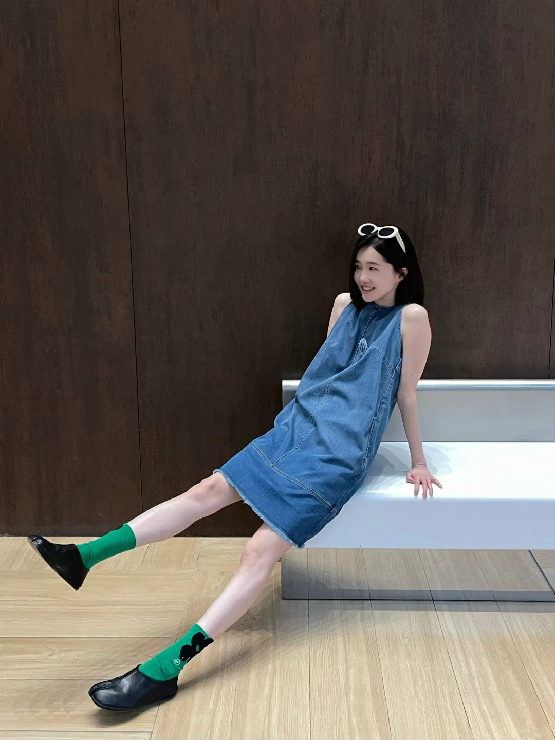 OOTD 今天穿的牛仔连衣裙