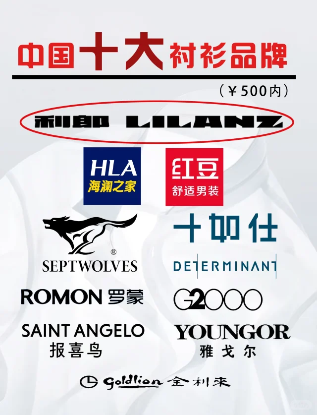 500元内，中国十大衬衫品牌——性价比时尚之选
