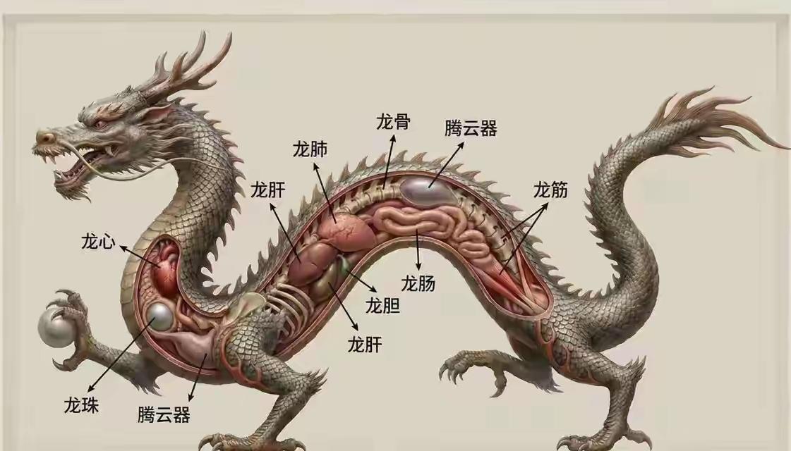 中华龙的解剖图，制作此图者人才也？
