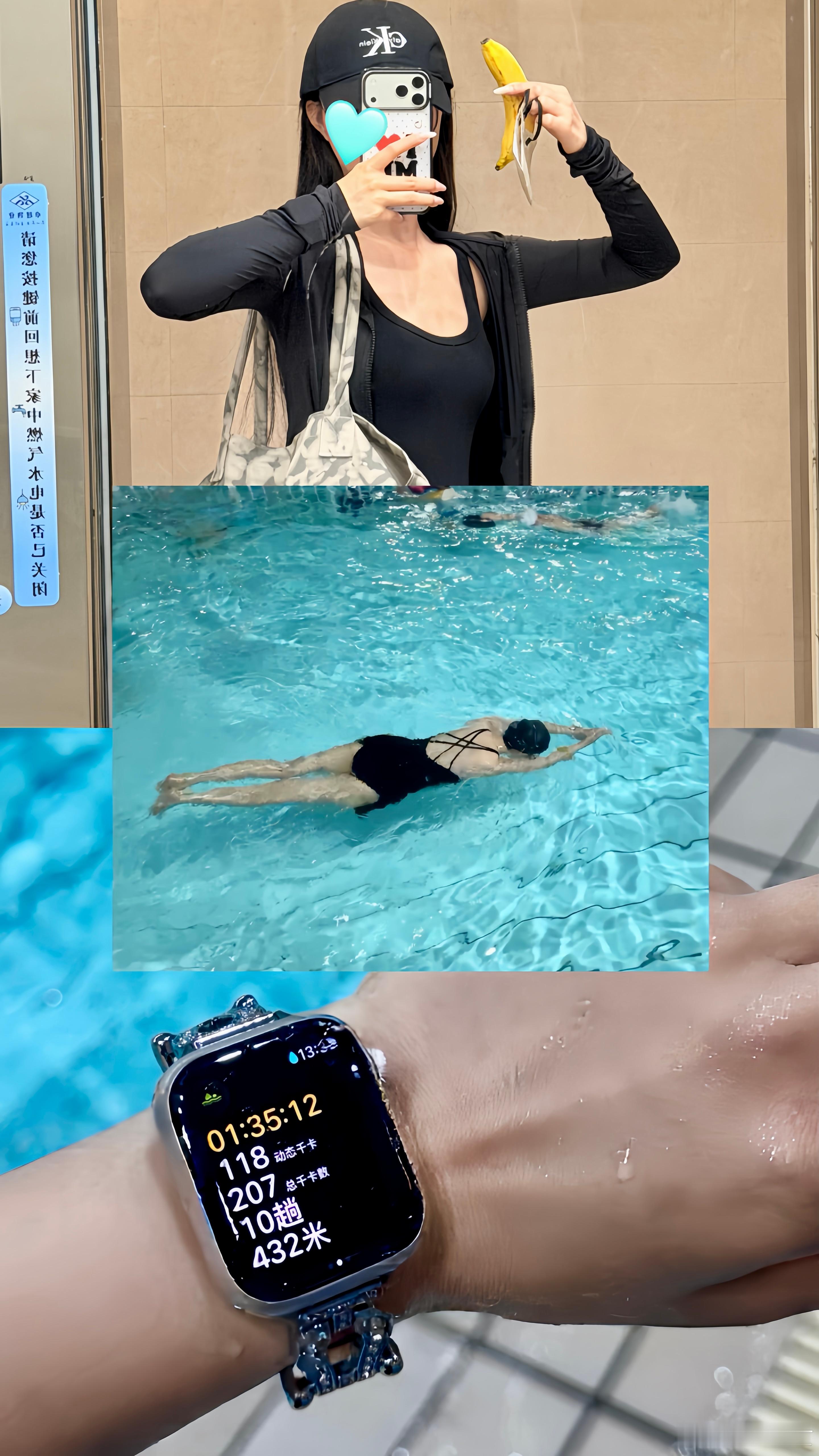 最好的有氧运动就是游泳🏊♀️💦这段时间明显感觉没那么肿了也跟饮食有关系一个重