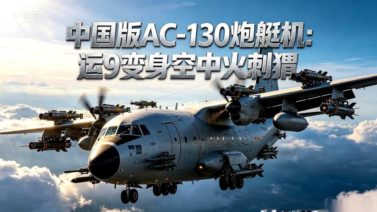 美媒放出的一组照片，让一架涂装显眼的“黄皮机”成了焦点。
这就是基于运-9改装的