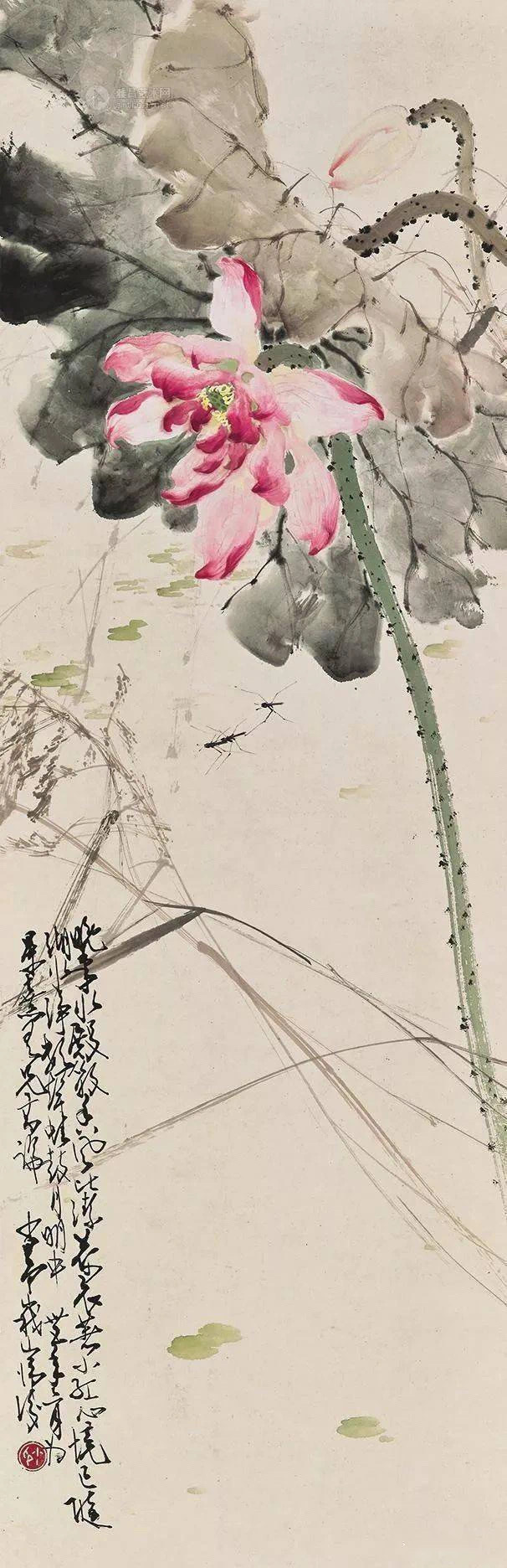 赵少昂的荷花，在近现代画坛上独具一格！赵少昂（1905～1998 ）字叔仪，男，
