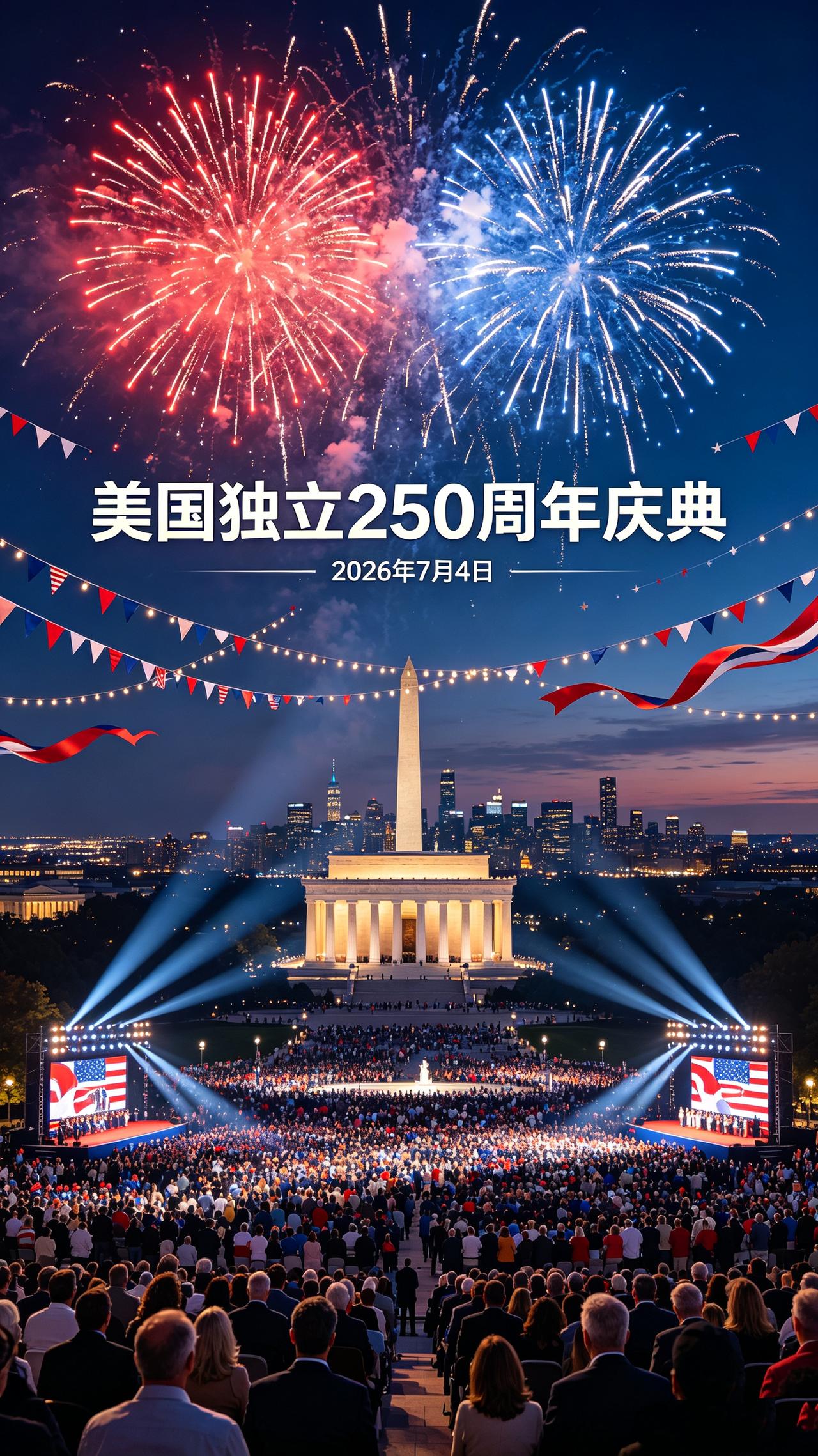 美国独立250周年庆典有哪些活动？
2026美国独立250周年活动覆盖全国多地。