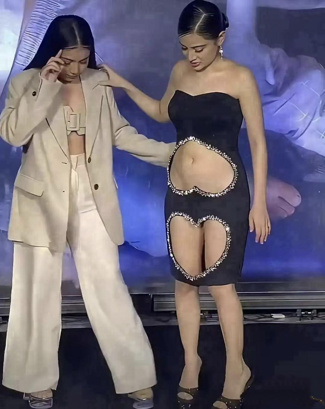 这是谁设计的服装，也太天马行空，恣意妄为了。你说，让良家妇女咋穿出来吧？奇葩服装