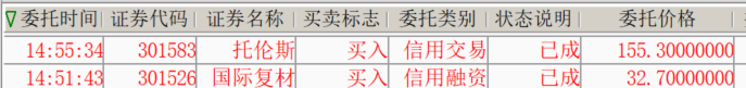 托伦斯一直担心补跌害人，今天终于按到跌停了，跌停附近摸了一点。上次兑现托伦斯之后