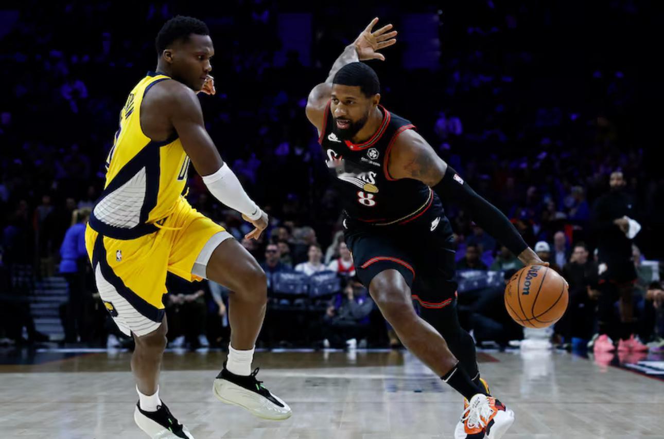 乔治在比赛首节就得到了8分和2次助攻，最终全场数据分别为23分和5次助攻。另外还