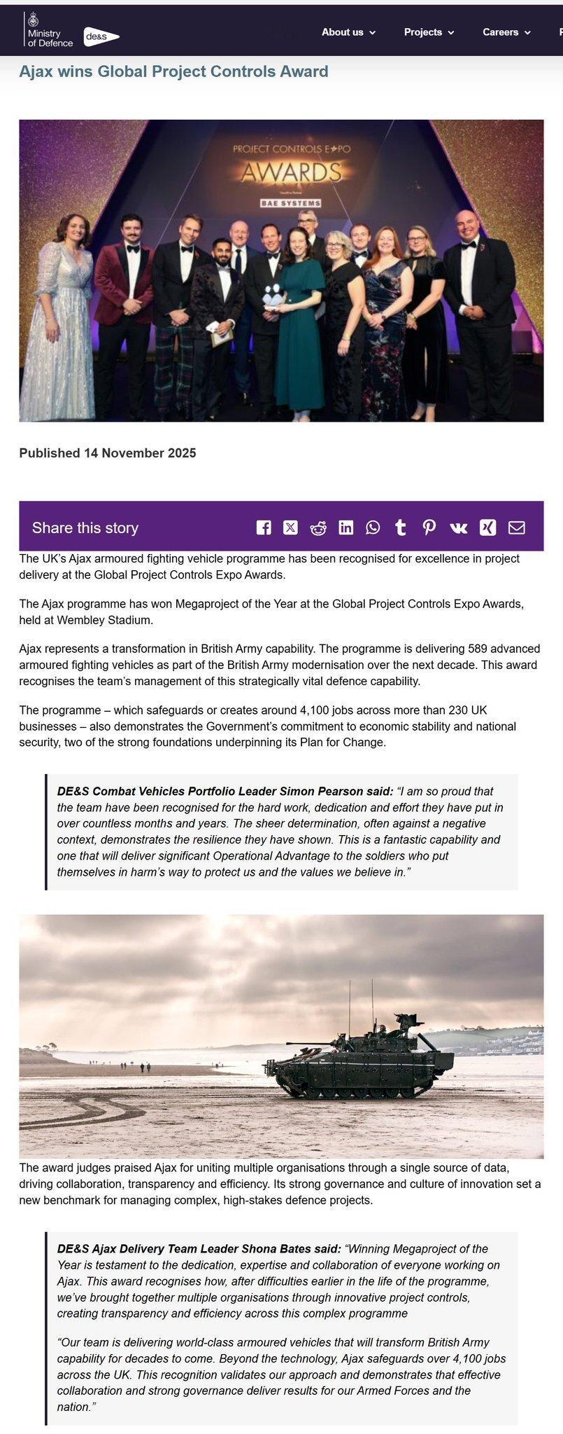 烽火问鼎计划 每天认识一件兵器  关于“阿贾克斯”(AJAX)近况的一些补充。1