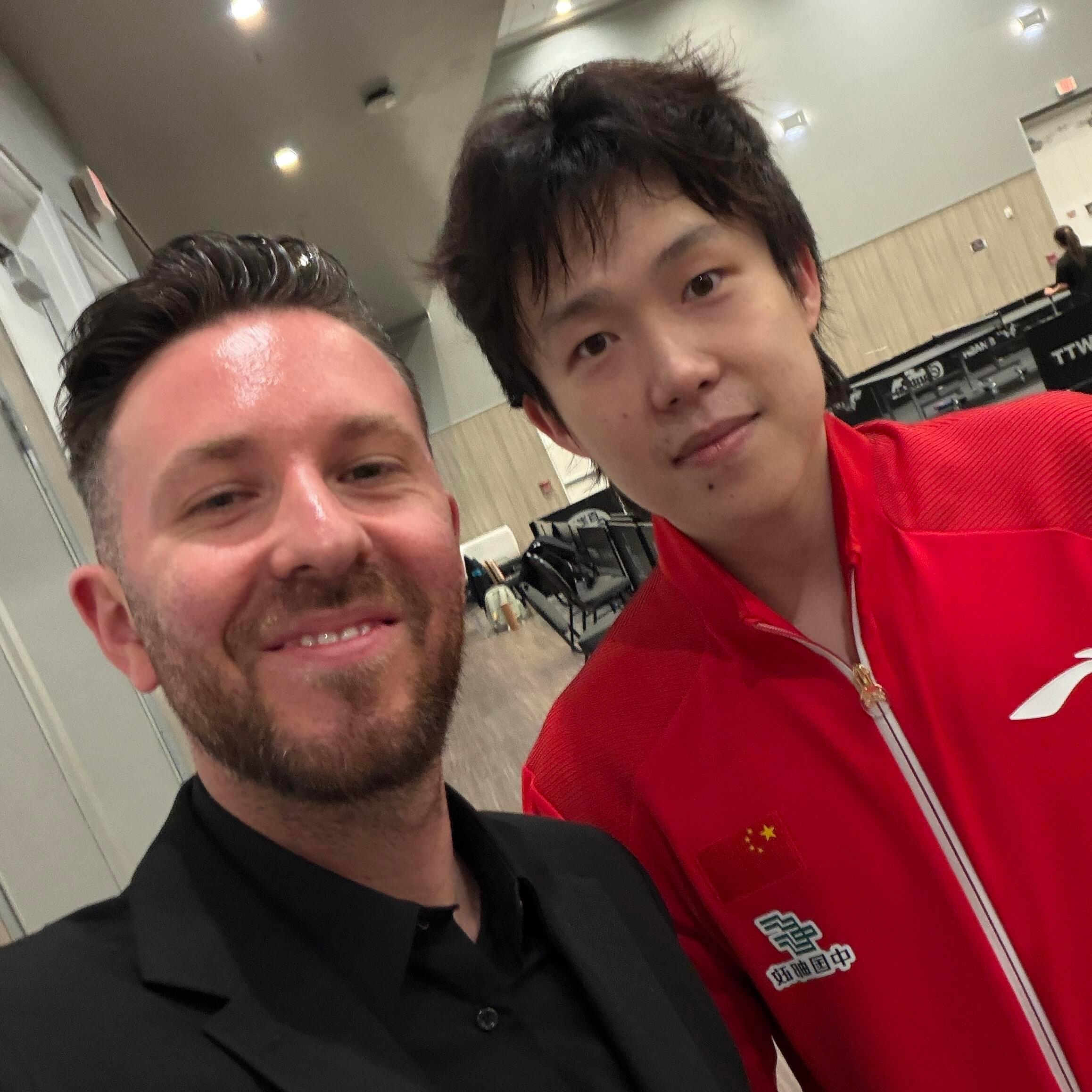 met the world no.1 today 🏓 