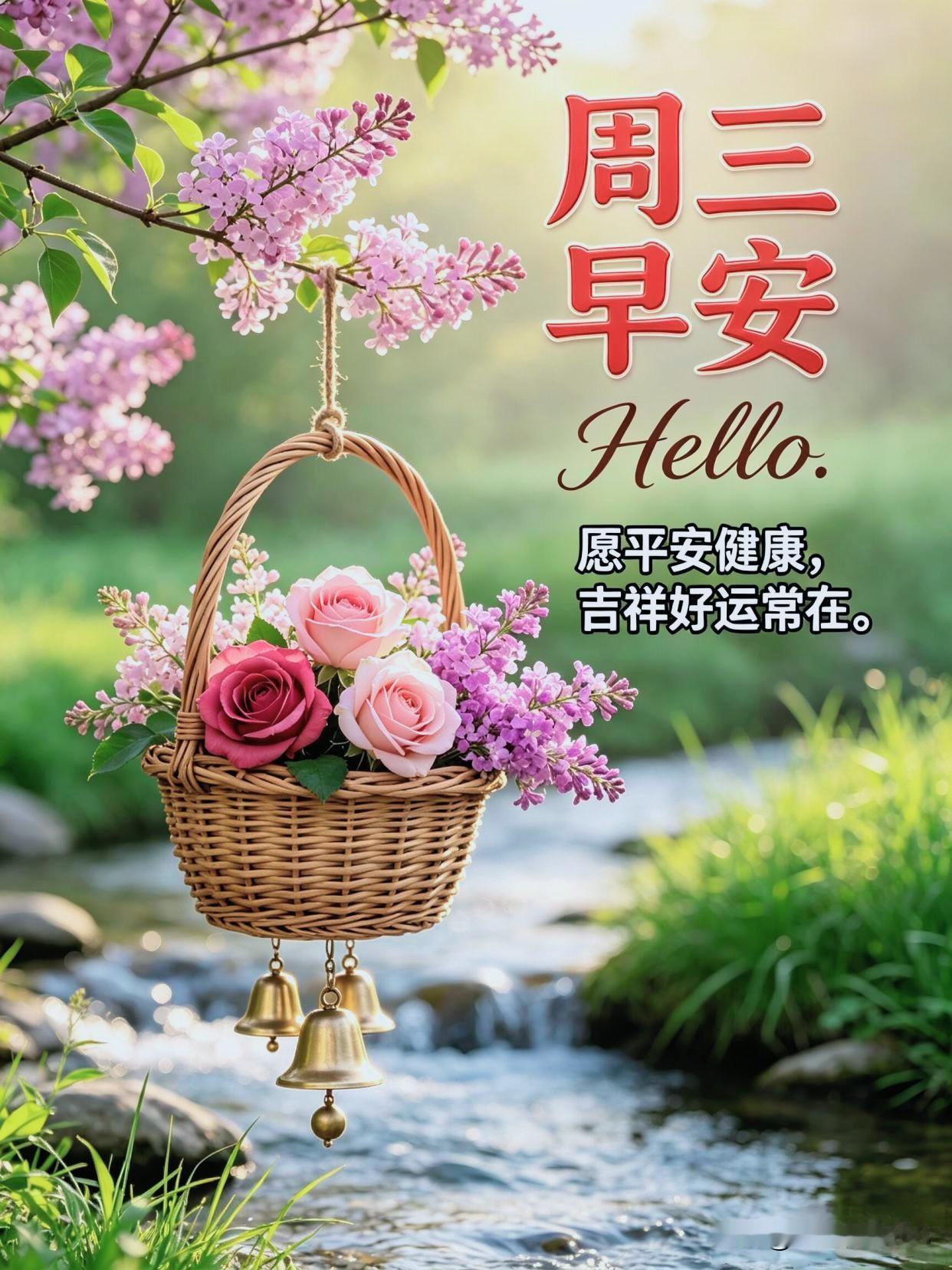 周三早安。普通的工作日，也能活出专属自己的步调。少一点仓促，少一点内耗，生活从不