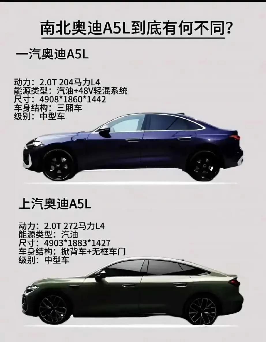 网友：同为奥迪A5L，你觉得哪个更好呢？