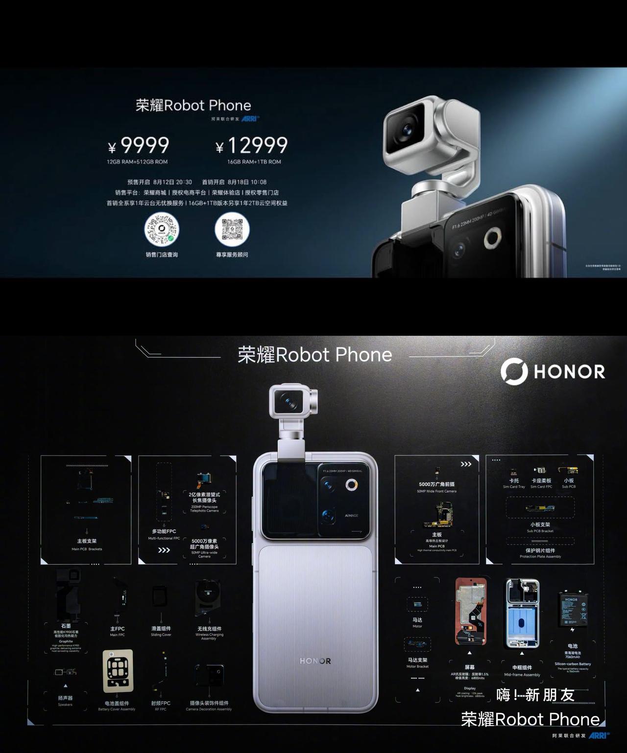 最近摸到一台特别有意思的机器——荣耀Robot Phone，它跟普通手机最大的不
