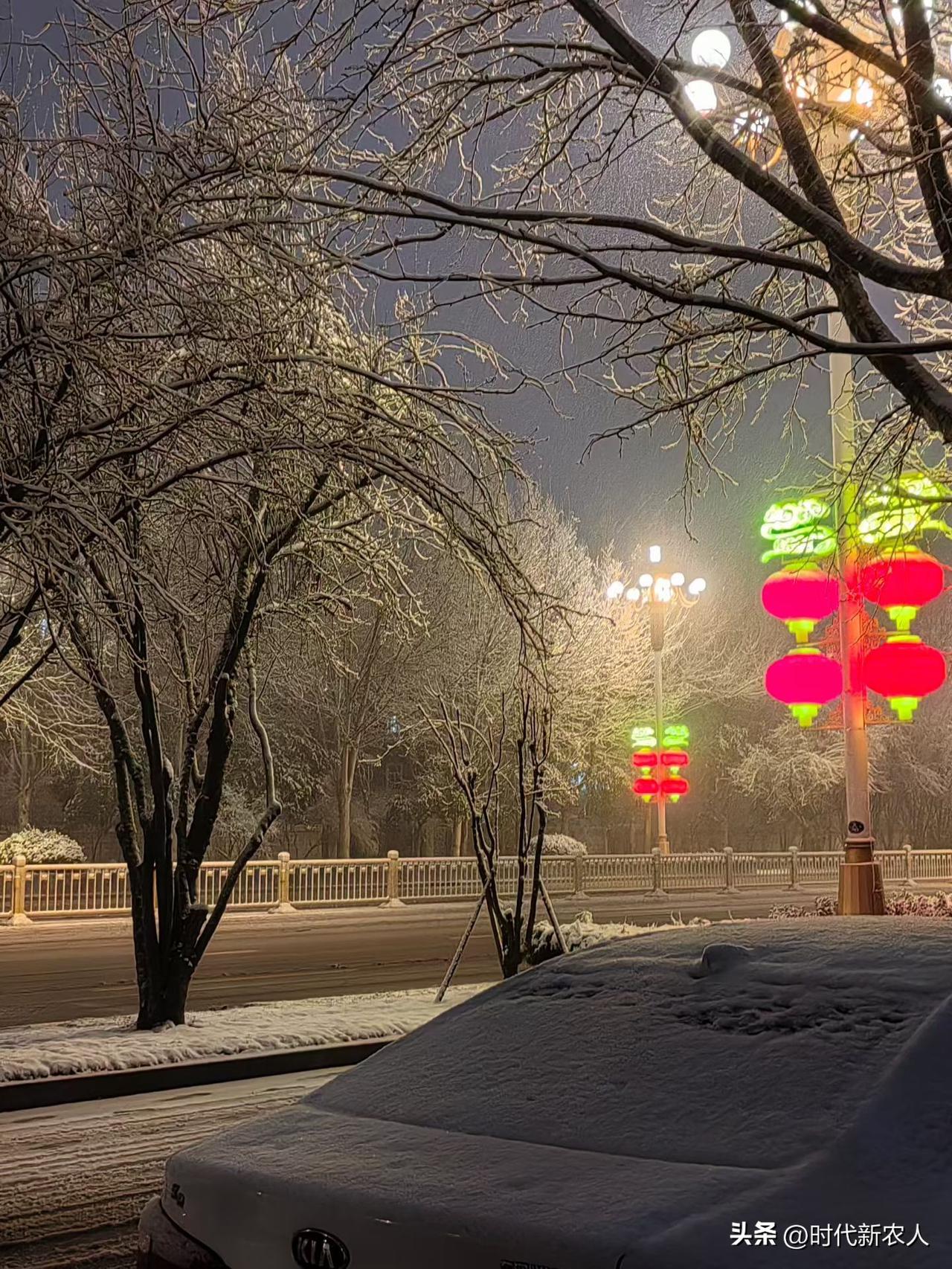 天南地北大拜年从昨天傍晚开始，石家庄一场大雪突然降下，到今天和上凌晨的时候，地上