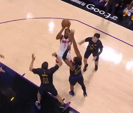 这怎么打？ 三人包夹杜兰特 火箭vs湖人nba季后赛