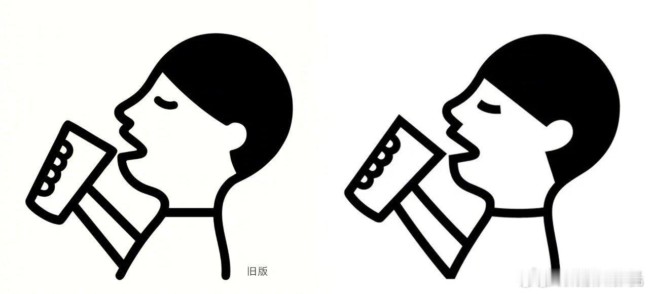 喜茶偷偷调整了logo我算看出来了，奶茶喝多了新logo的脖子变粗了，耳朵也大了