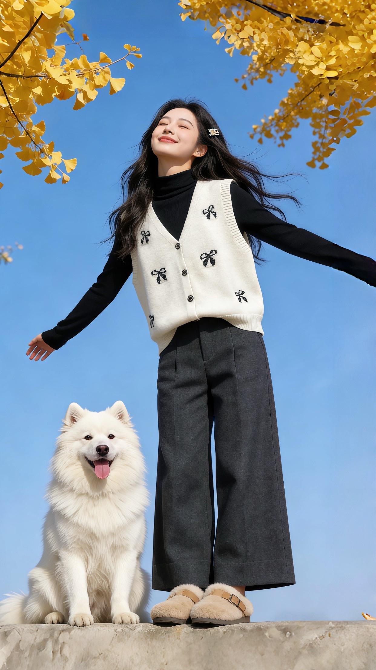 原来我是冬日穿搭小天才 暖系穿搭和冬天绝配 时髦少女感的冬日套装 氛围...